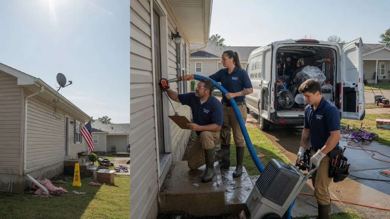 Ceiling Water Damage Restoration in Saint Anne, IL near me